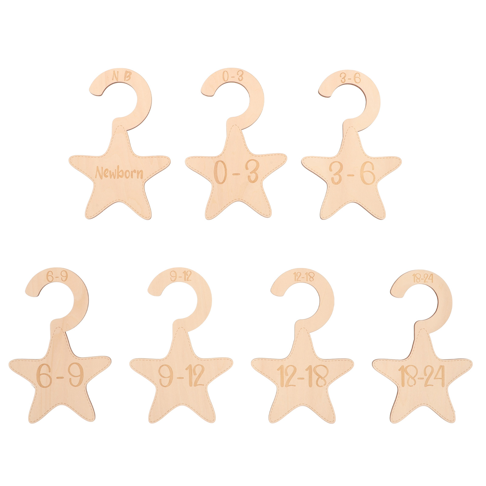 7 szt. drewnianych przegródek  – Baby Clothing Dividers recenzja i cena