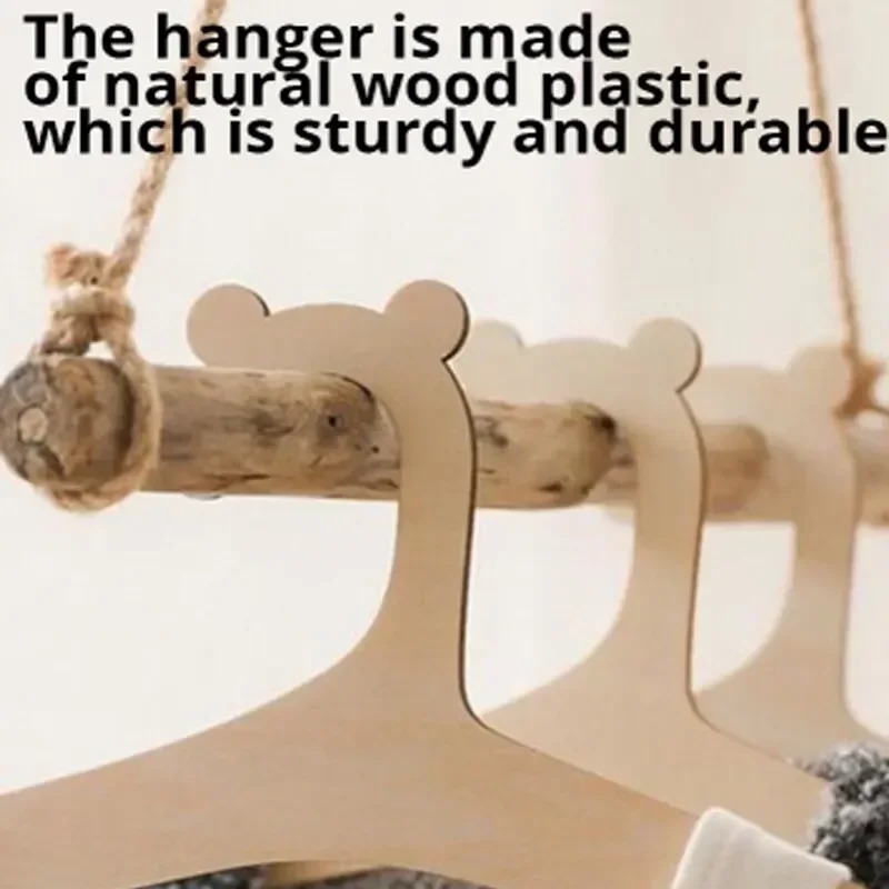 5/10 szt. Drewniane wieszaki n – Baby Clothing Hanging Rack recenzja i cena